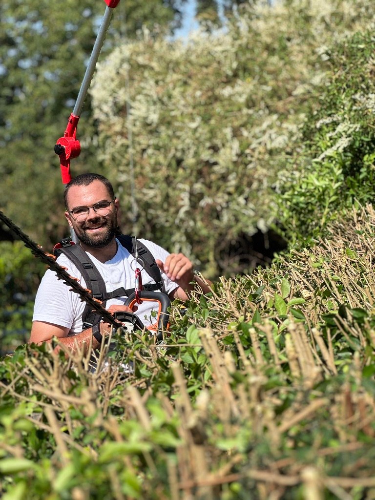 Loïc Meulders, jardinier à Zaventem